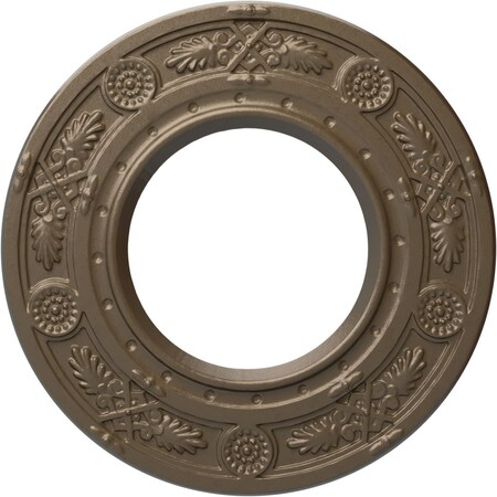 Ekena Millwork Daniela Ceiling Medallion (Fits Canopies up to 3 7/8"), 8"OD x 3 7/8"ID x 1/2"P, Warm Silver CM08DNWSS